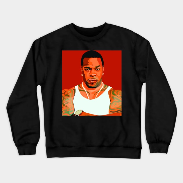 Busta Rhymes Crewneck Sweatshirt by PulsePeople